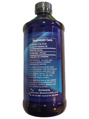 Close-up of the label showing 22 ppm silver