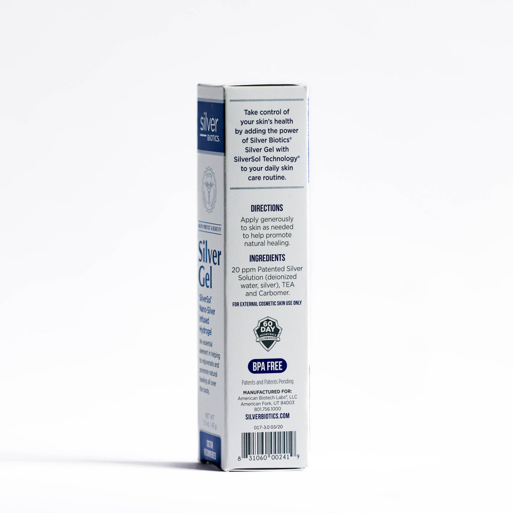 Non-irritating, gentle skincare with SilverSol technology