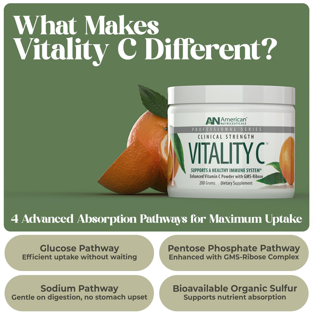 Scooping Vitamin C powder into a glass