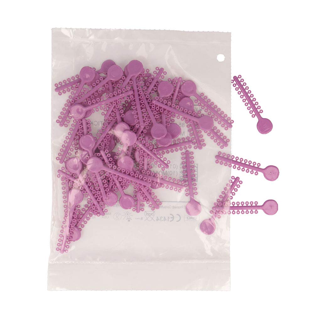 Non-latex hypoallergenic polyurethane ligatures close-up