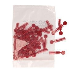 Non-latex hypoallergenic polyurethane ligatures by American Orthodontics