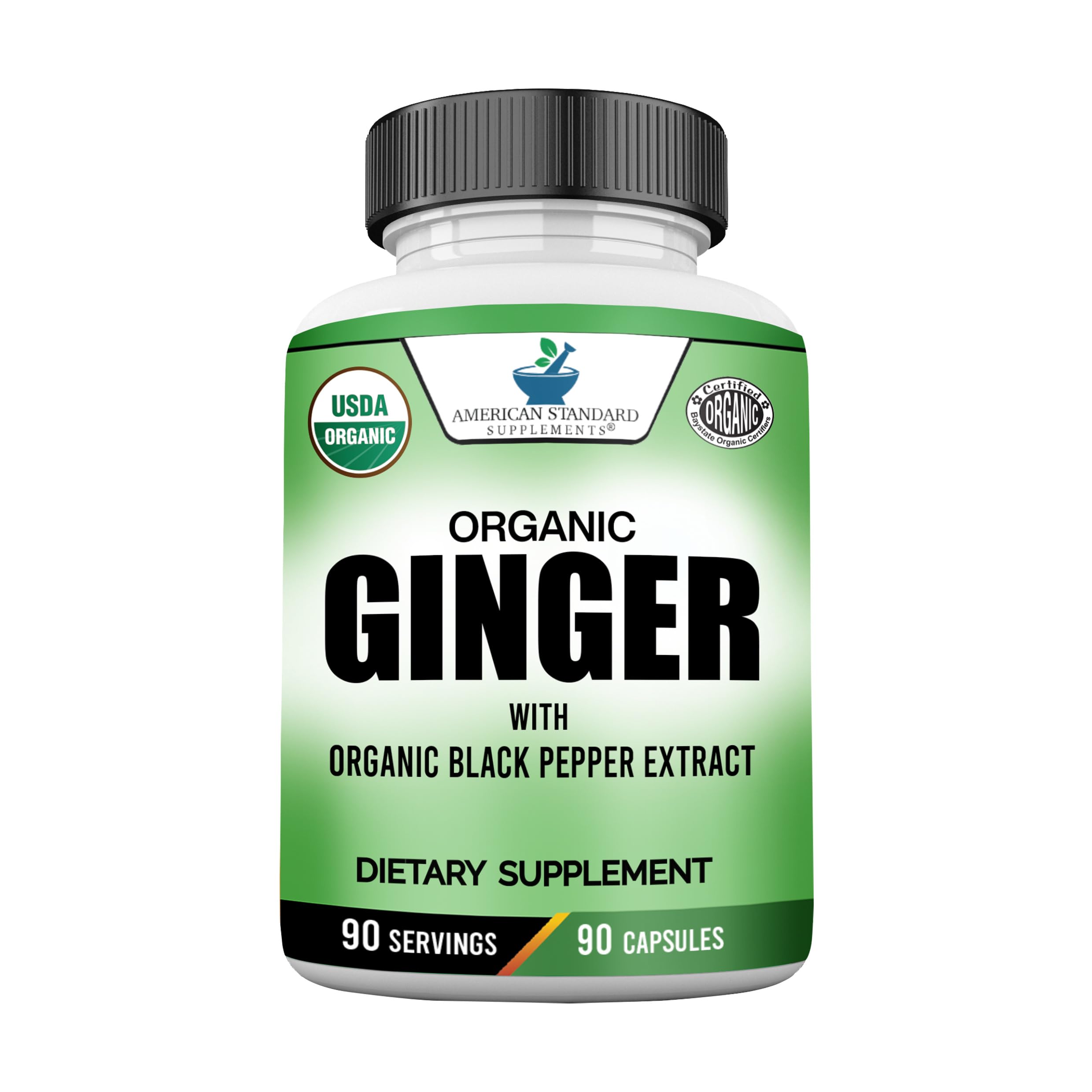 Hero image of American Standard Organic Ginger Extract with Black Pepper
