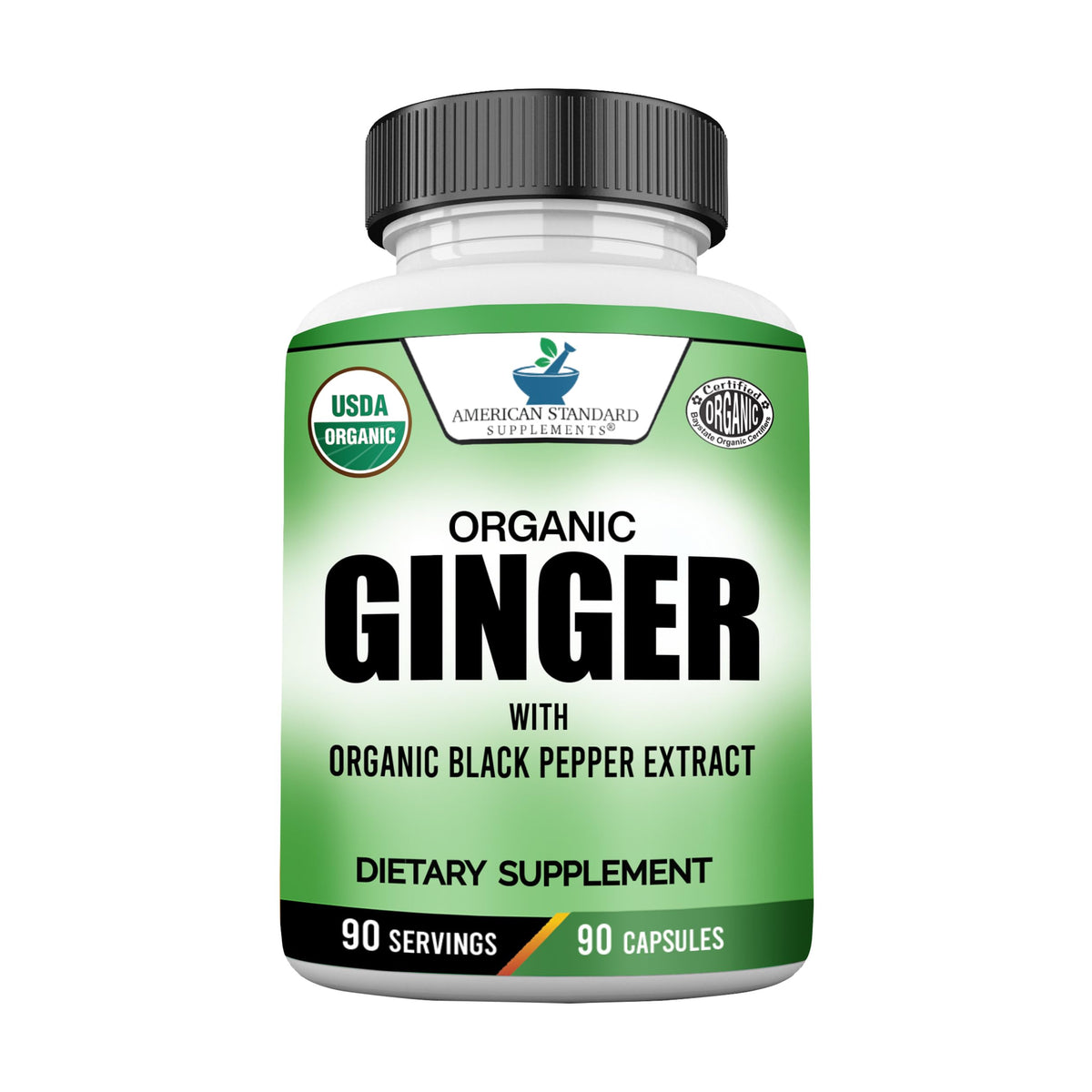Hero image of American Standard Organic Ginger Extract with Black Pepper