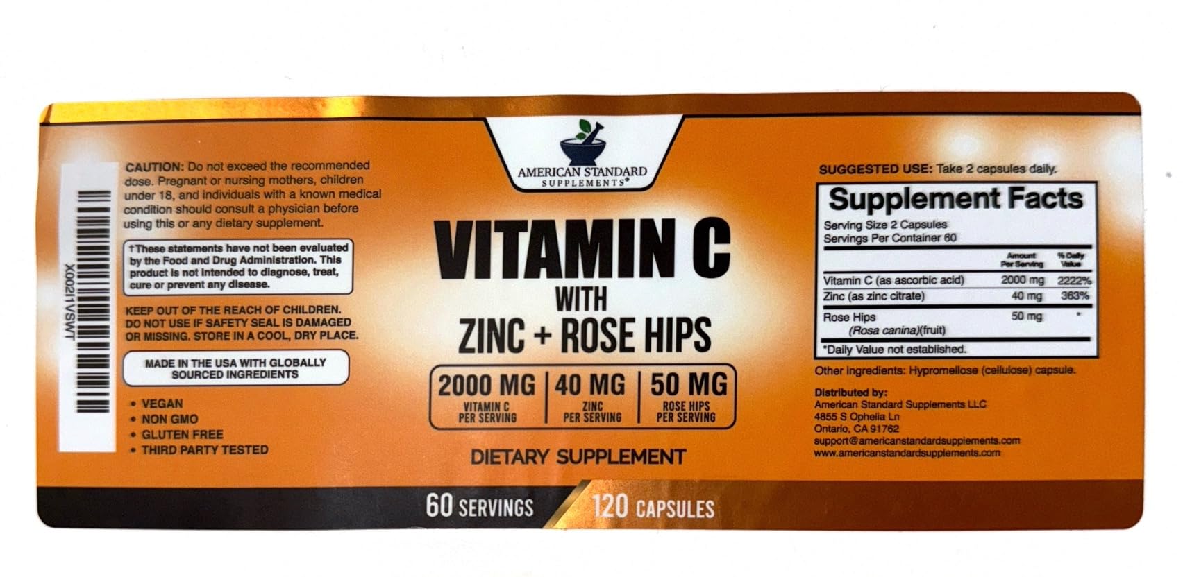 Capsules arranged next to bottle for size reference