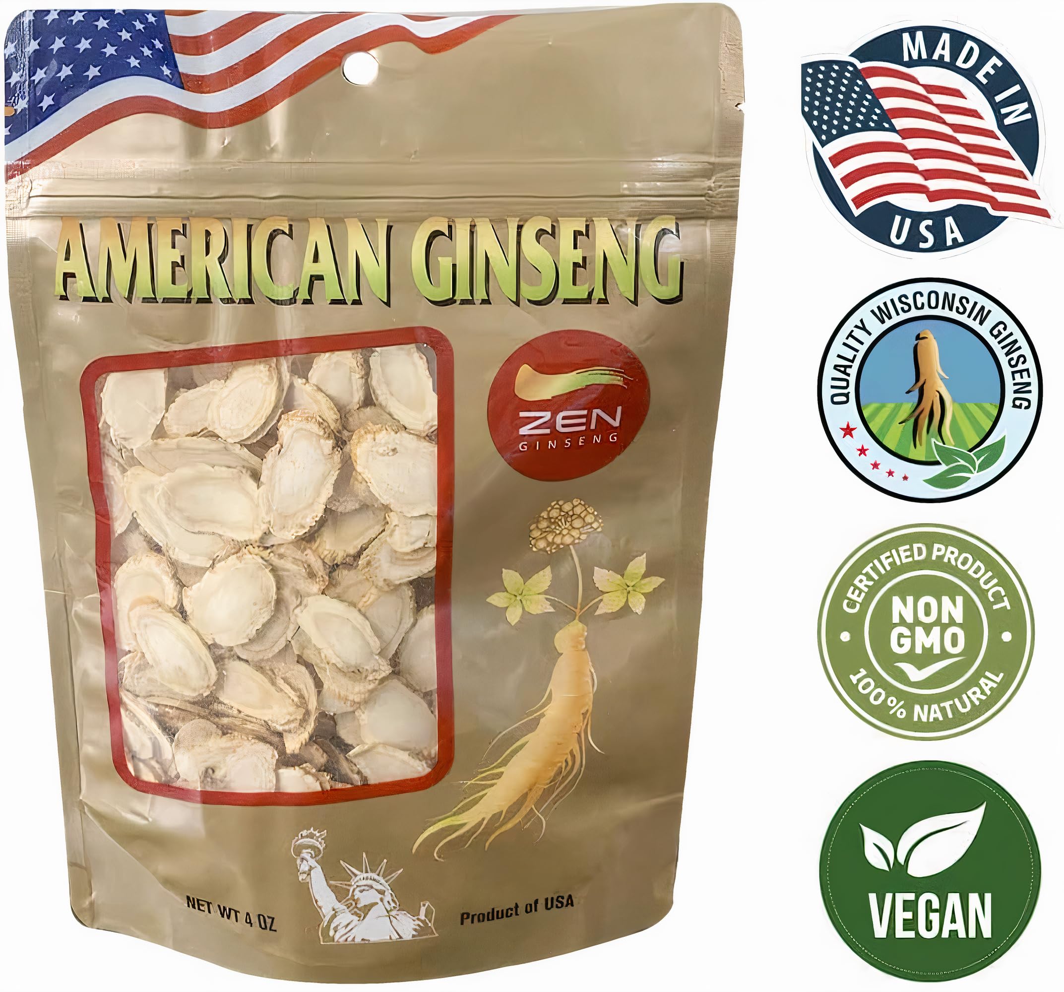 Grown on a Wisconsin farm, USA-made Panax ginseng