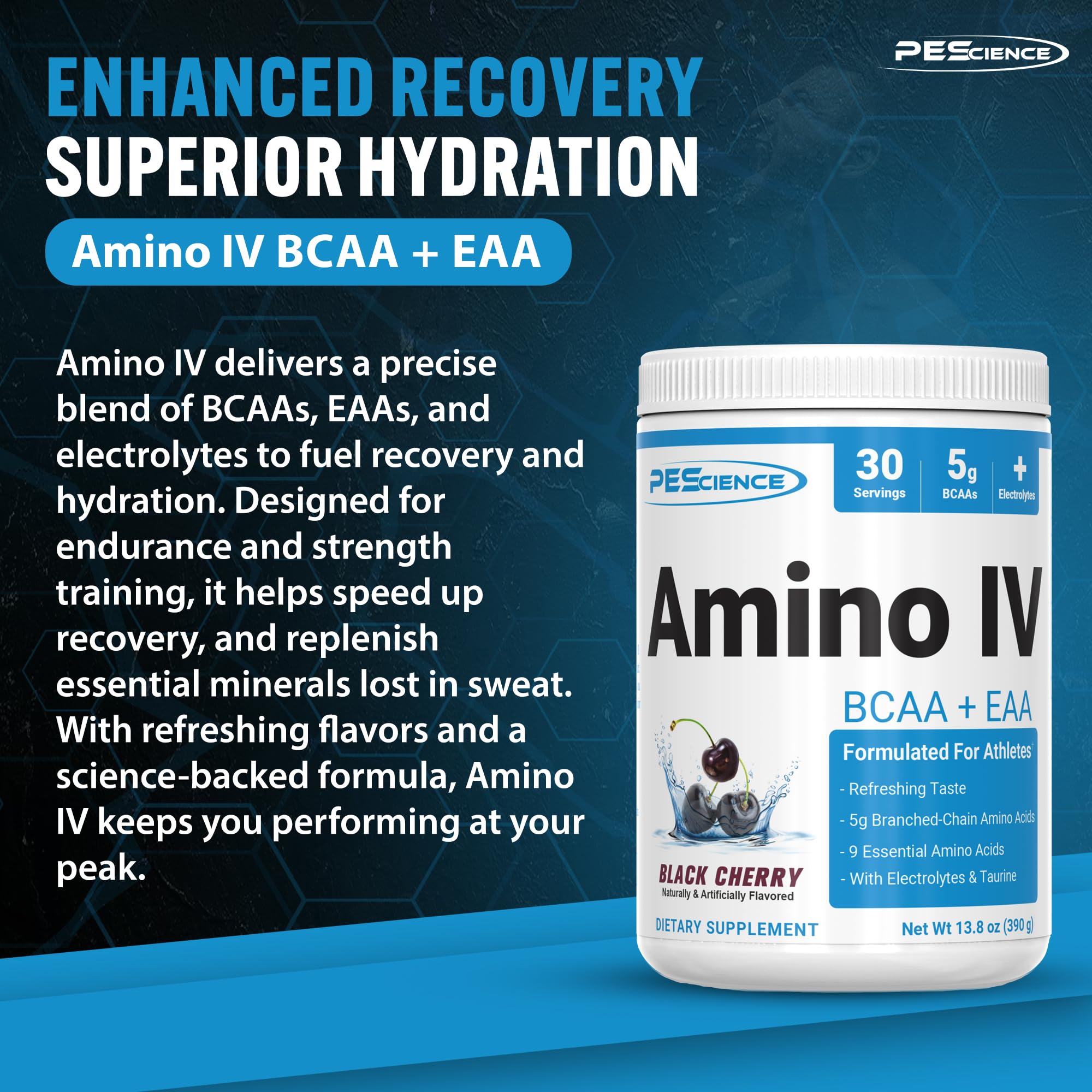 Amino IV mixed in water in a glass