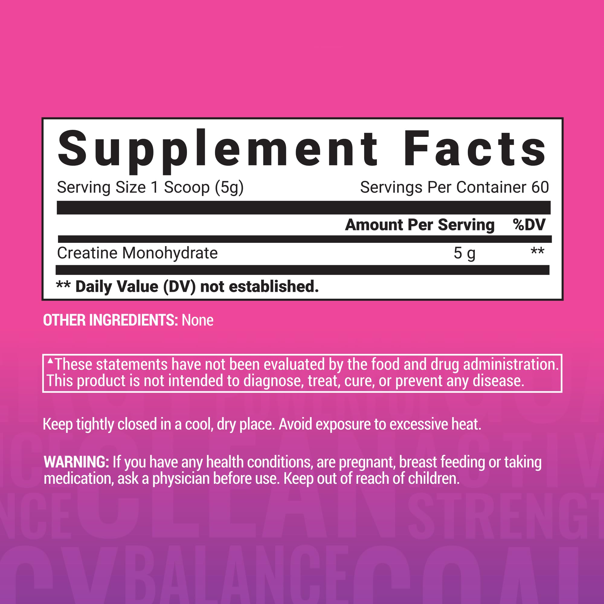 Usage and serving illustration for AminoLean Creatine