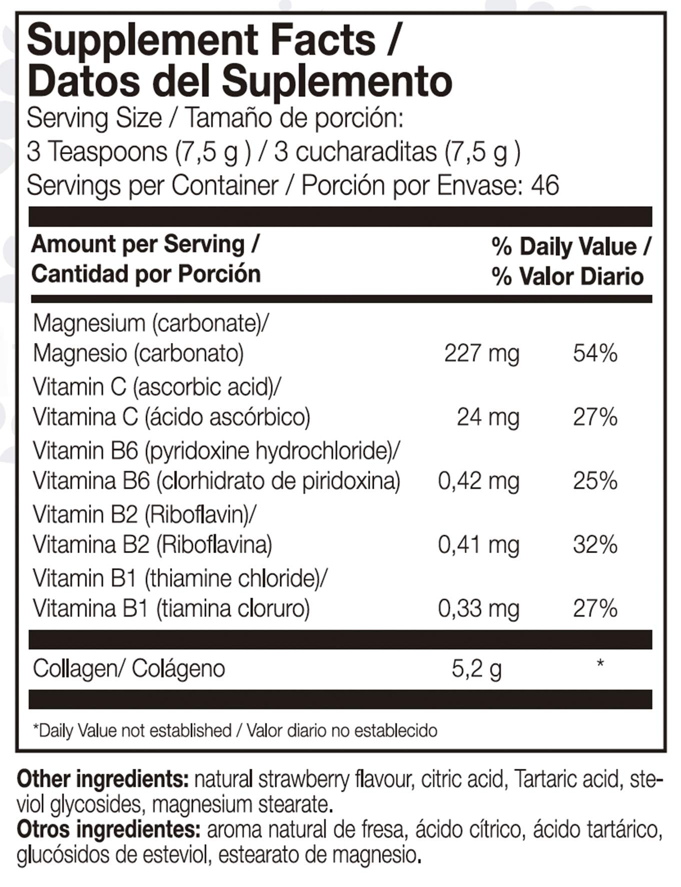 AML Sport Collagen Powder Strawberry 350g – serving scoop