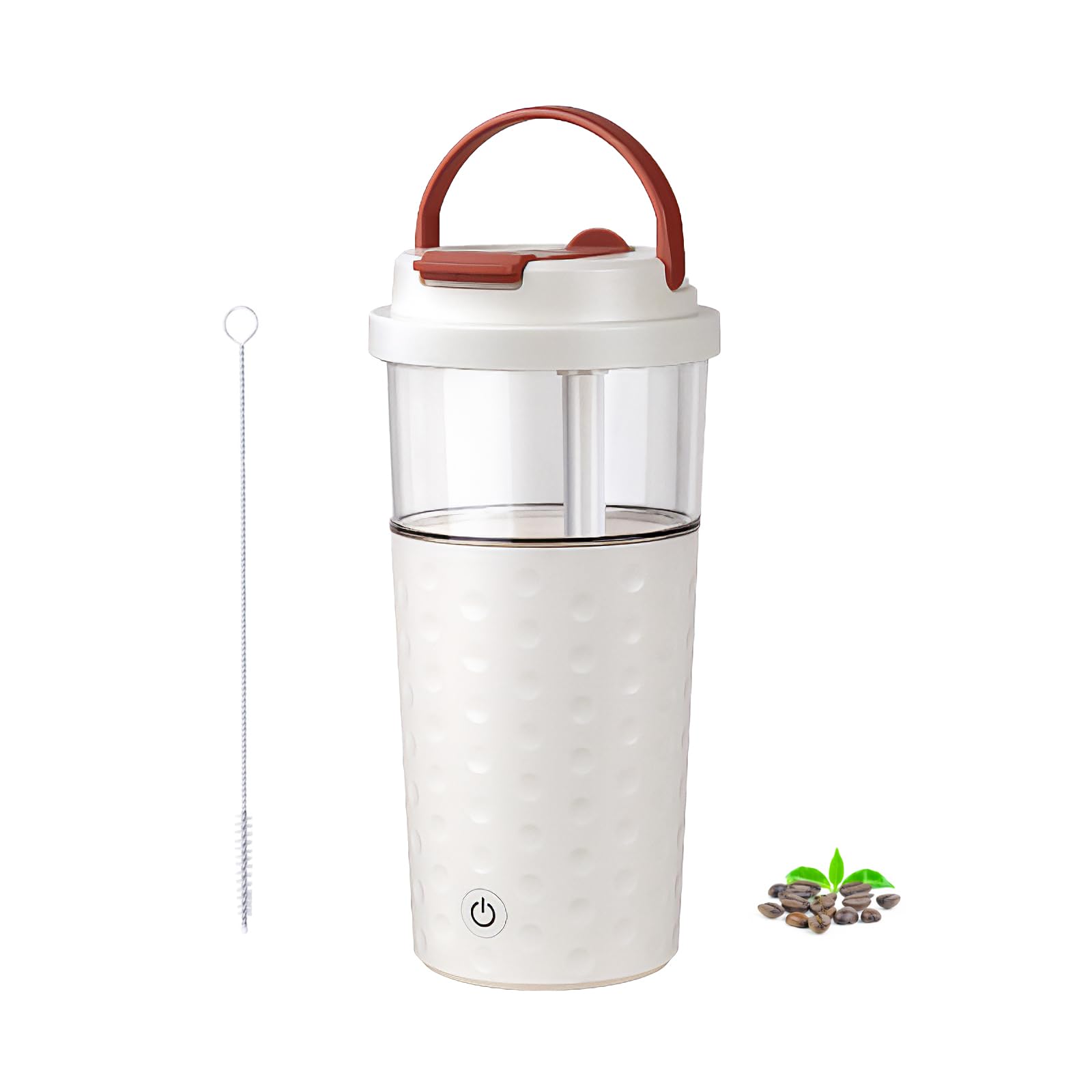 Front view of AmoMBase 16oz Electric Shaker Bottle
