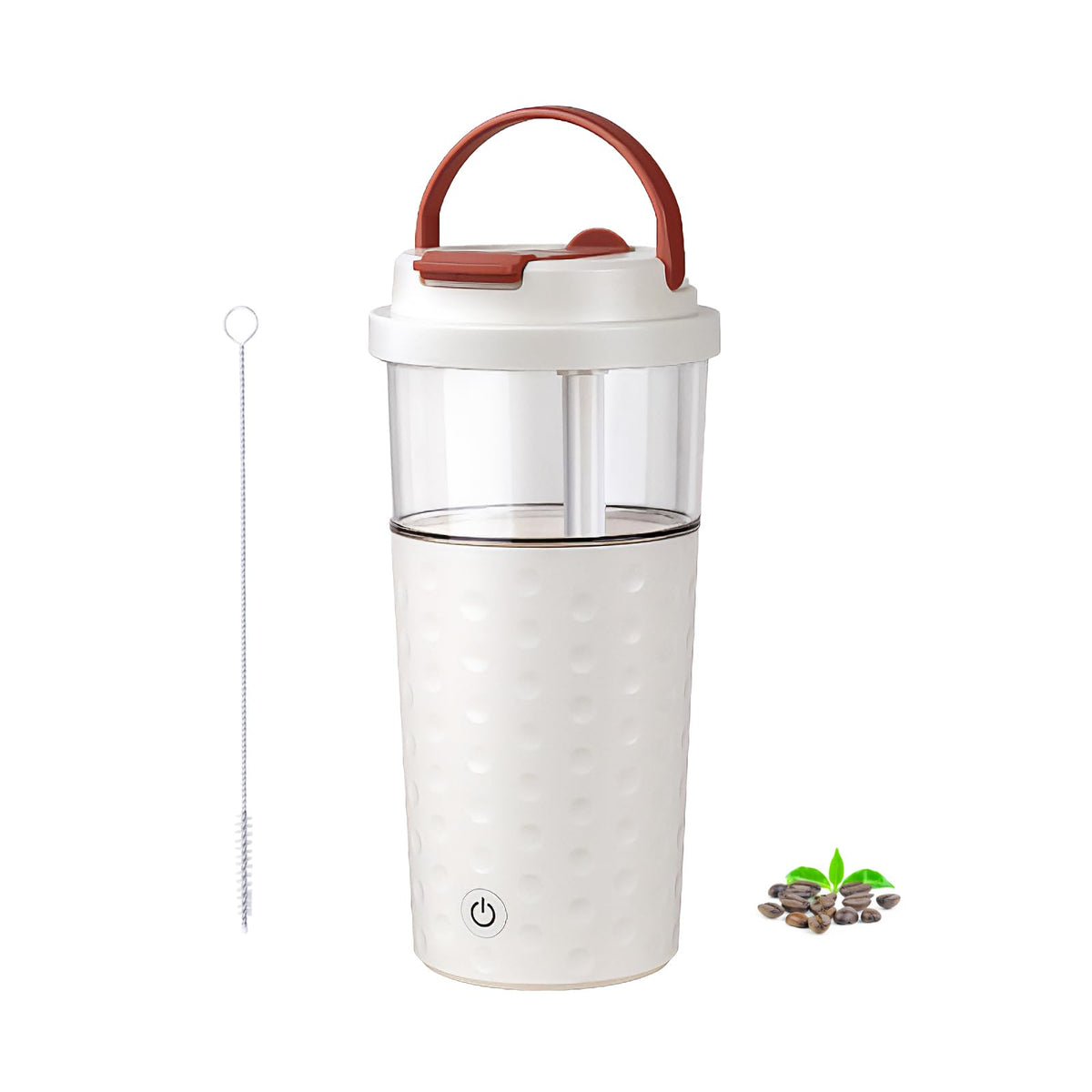 Front view of AmoMBase 16oz Electric Shaker Bottle