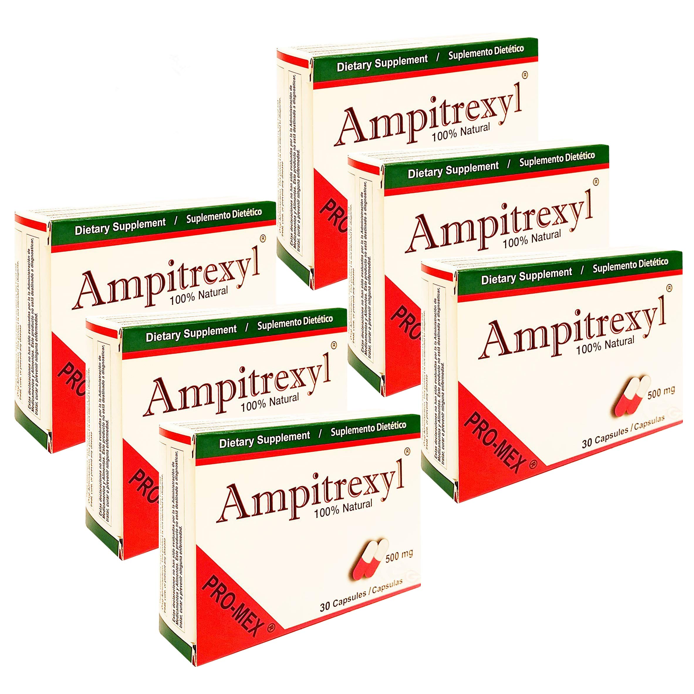 Ampitrexyl 500mg 6-pack packaging front view