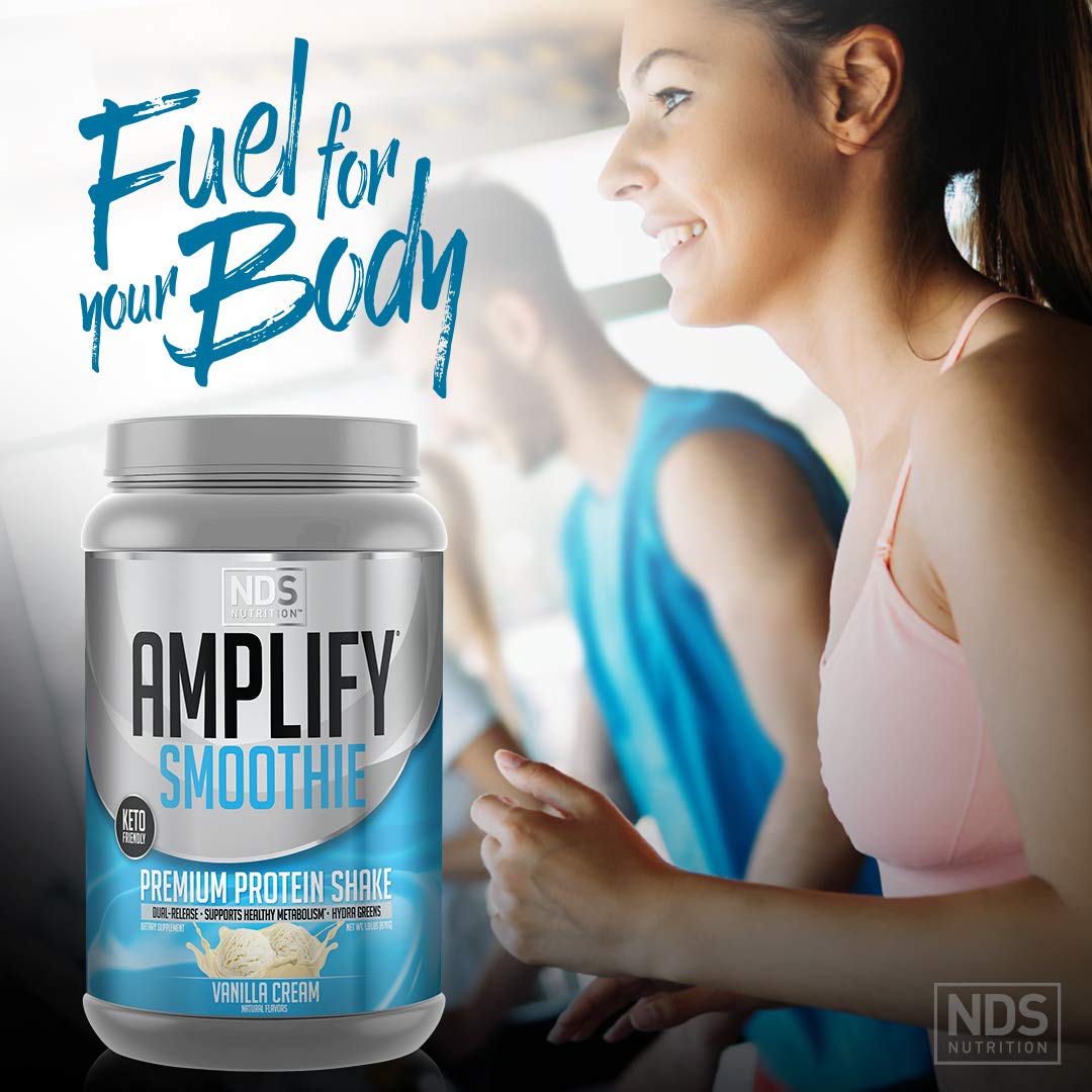 AMPLIFY NDS Nutrition Smoothie energy boost implied for busy days