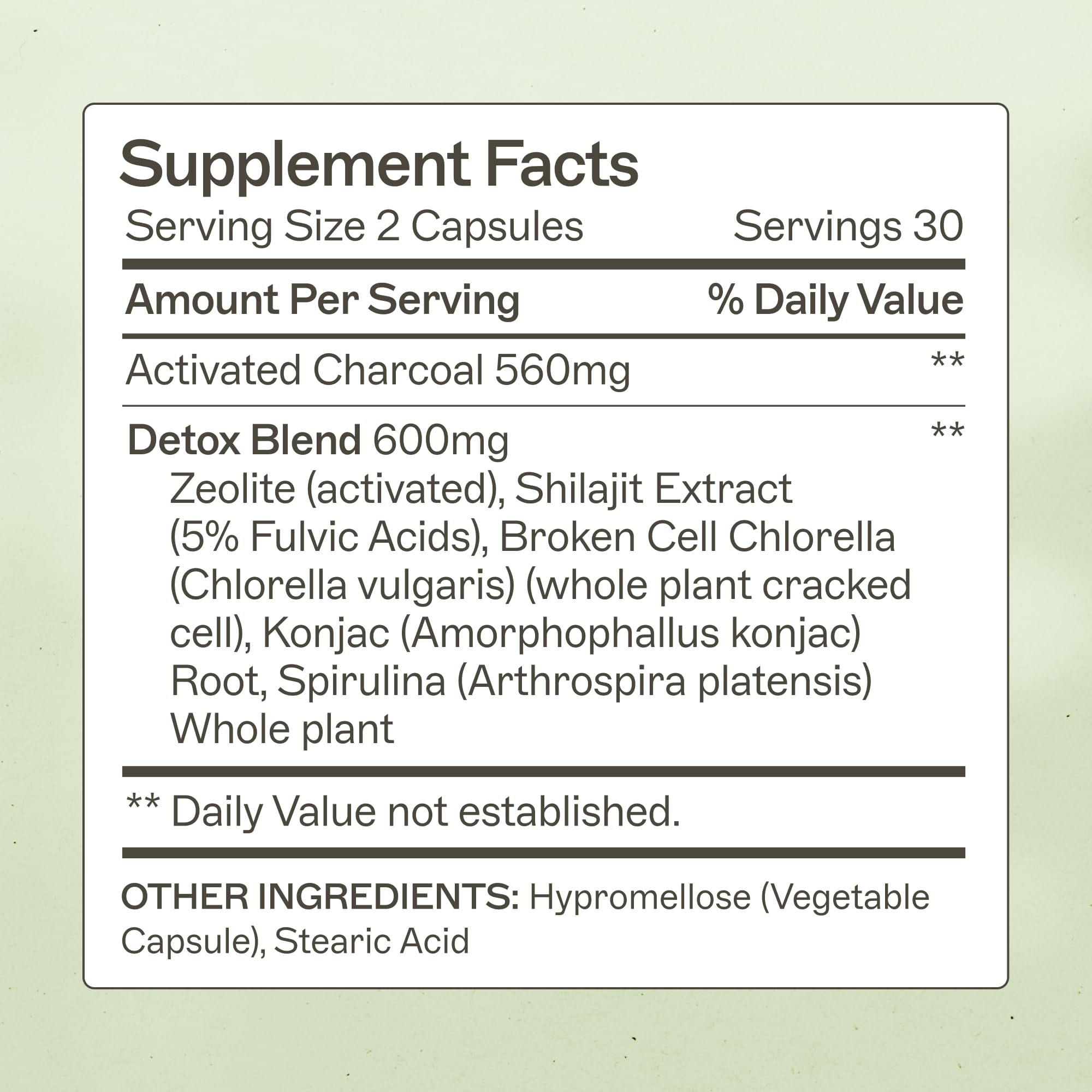 Amy Myers MD Charcoal Binder Complete capsules—portable detox support.