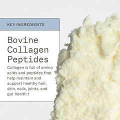 Gluten-free, dairy-free, non-soy, and egg-free label on collagen powder