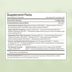 Close-up of product label with ingredients