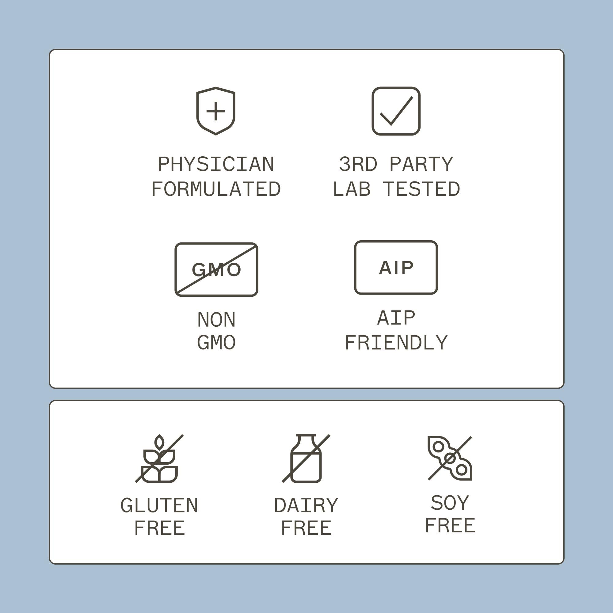 Packaging and bottle arranged for product photography