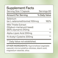Benefit highlight: supports liver function, detox pathways, and antioxidant activity