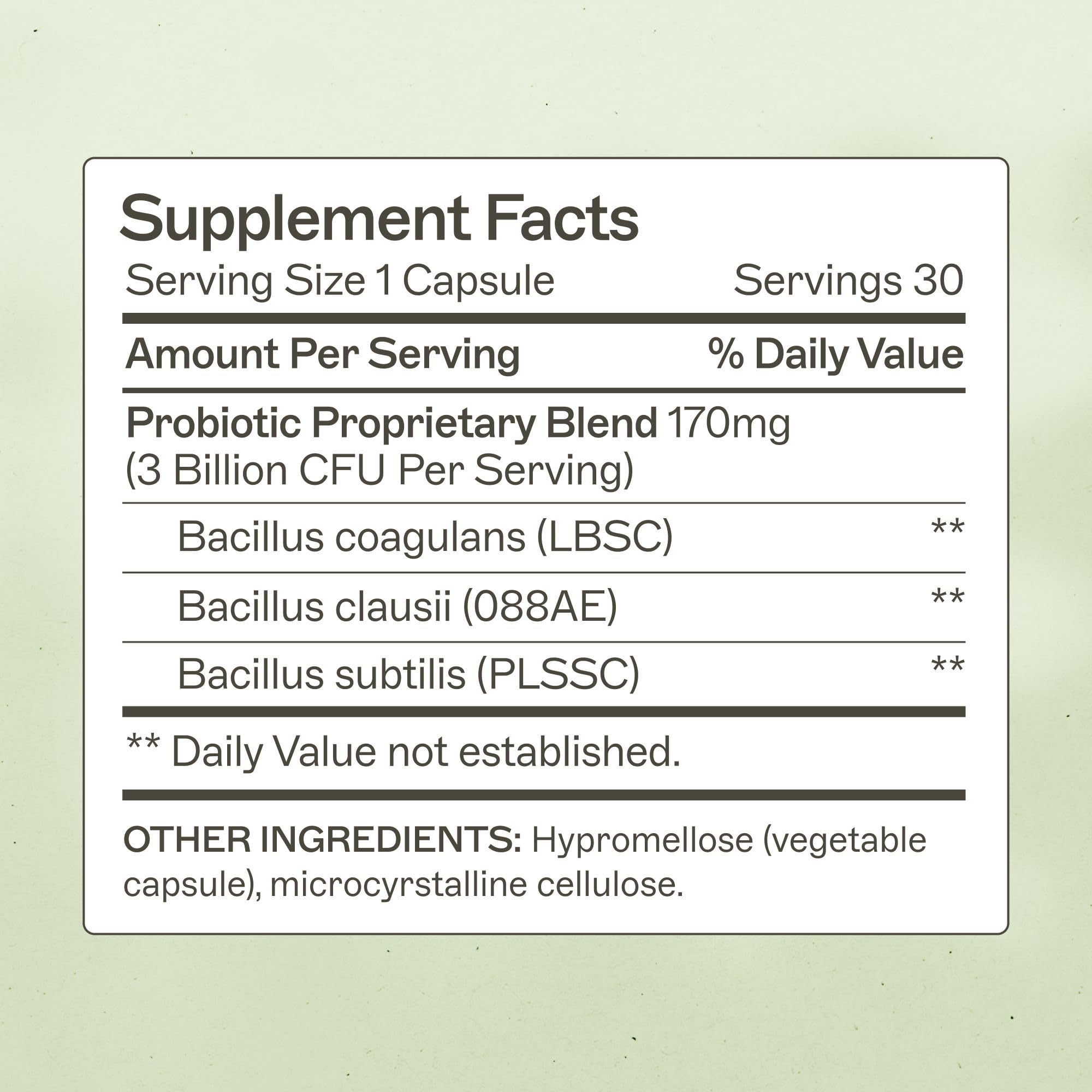 Close-up of Primal Earth Probiotic bottle with label