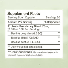 Close-up of Primal Earth Probiotic bottle with label