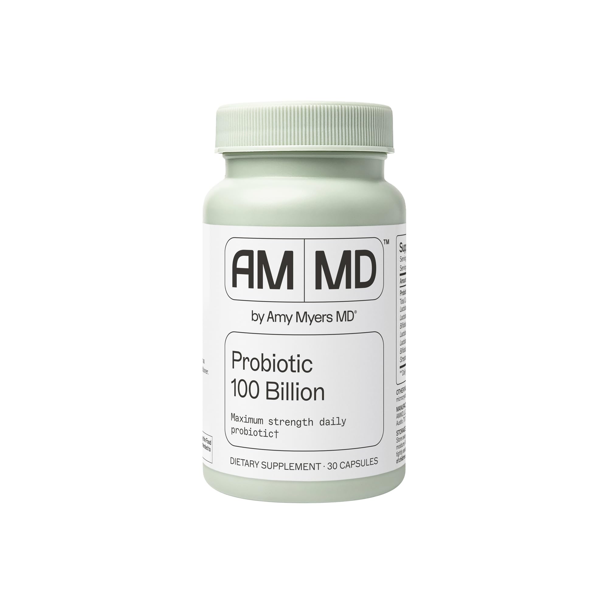 Amy Myers MD Probiotic Capsules 100 Billion front view