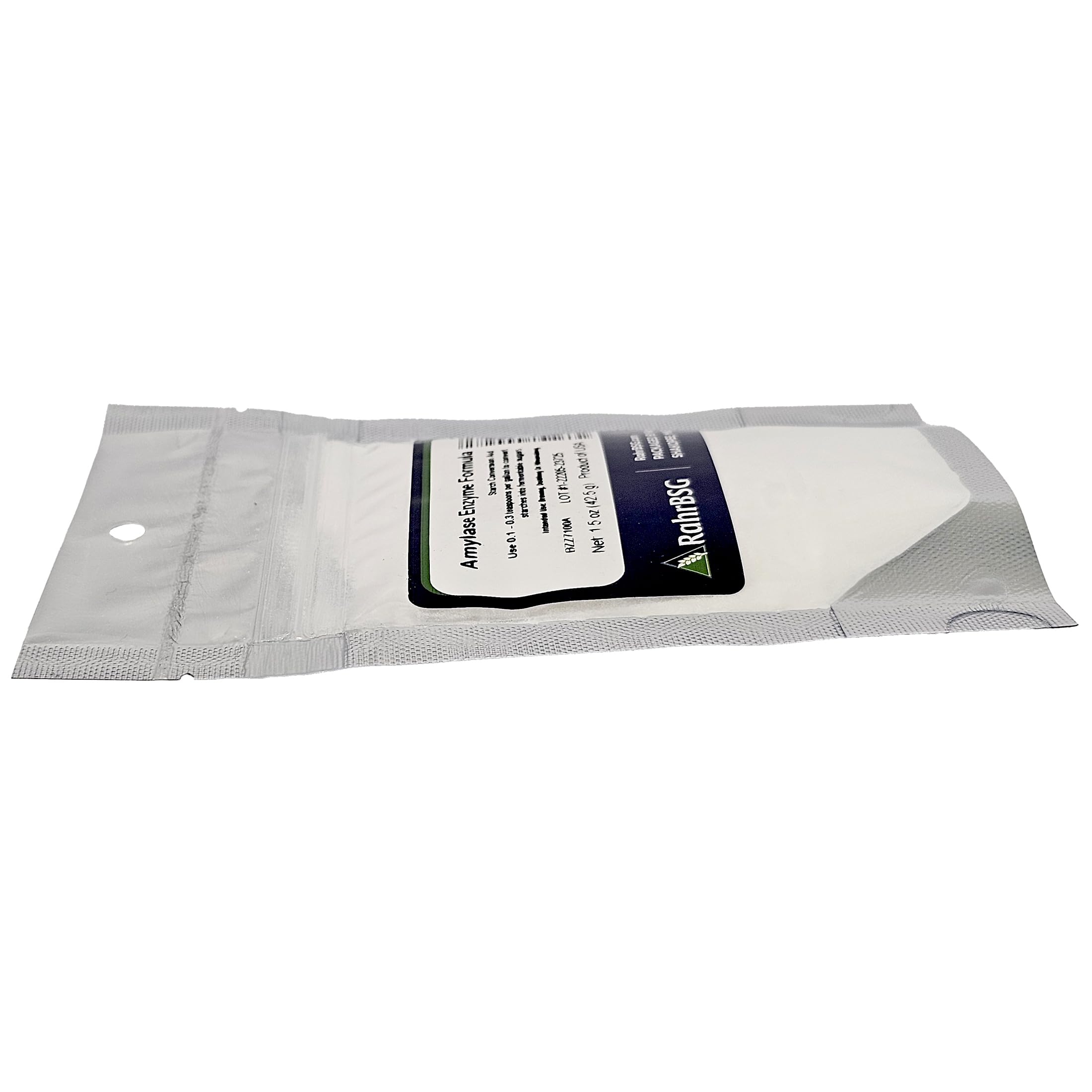 Side view of Amylase enzyme 1.5 oz bottle