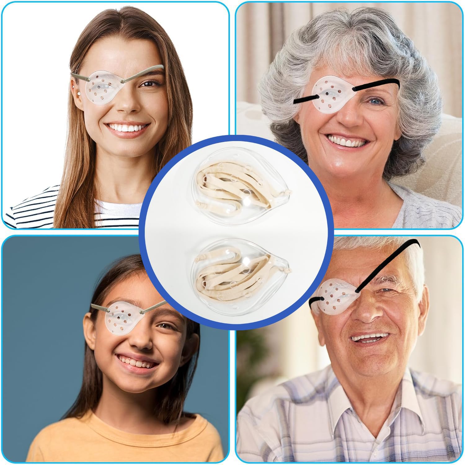 AMZVIO eye shield after cataract surgery in beige - image 7