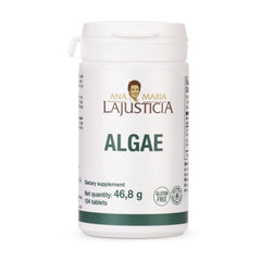 Bottle of Ana Maria Lajusticia Algae supplement