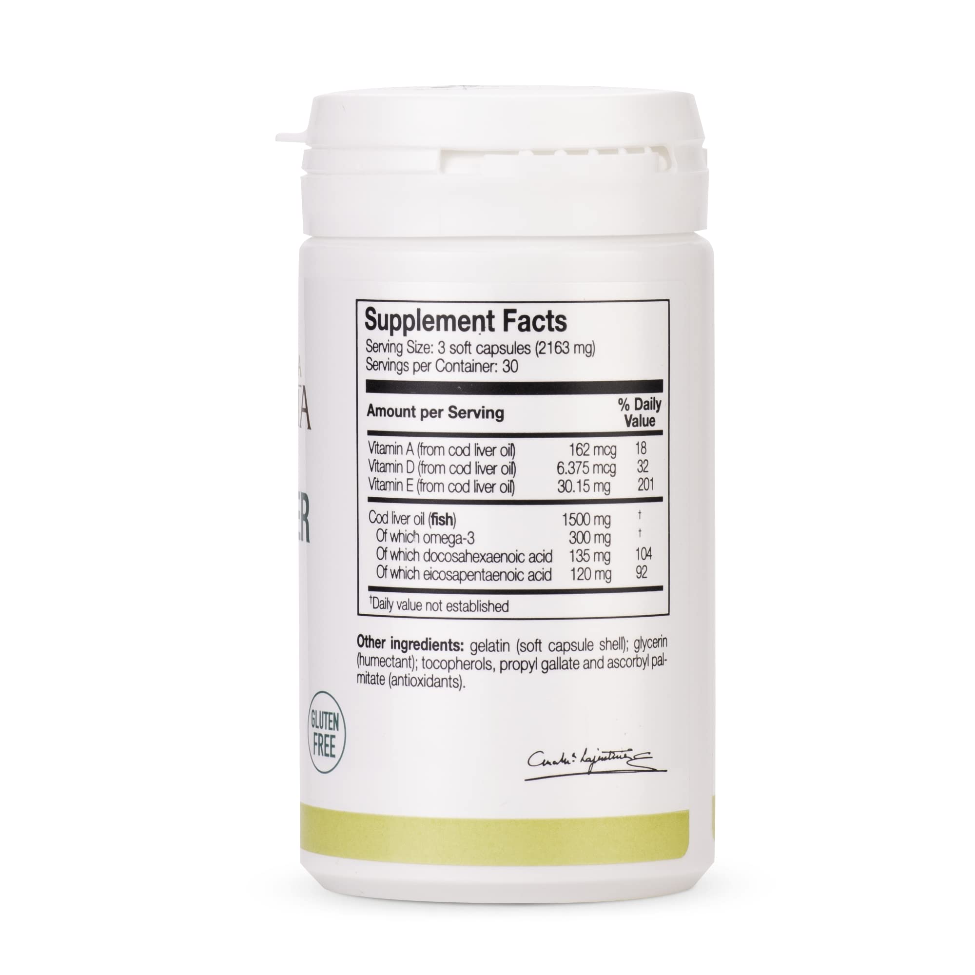 Vitamin A, D, and E icons representing essential nutrients