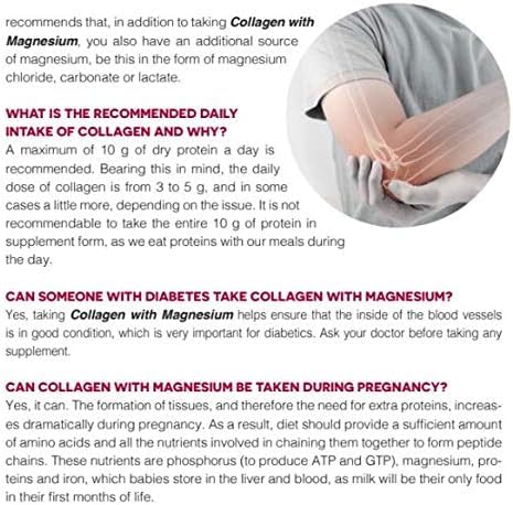 Graphic showing skin, hair, and bone support benefits of the supplement