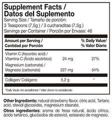 Ana Maria Lajusticia Collagen Powder Strawberry 350g – nutrition facts panel