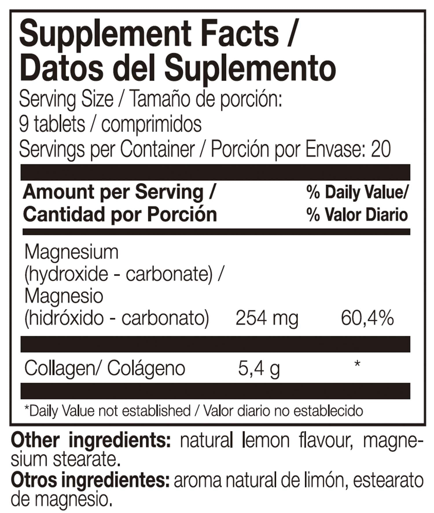 Close-up of Marine Collagen with Magnesium capsules and label