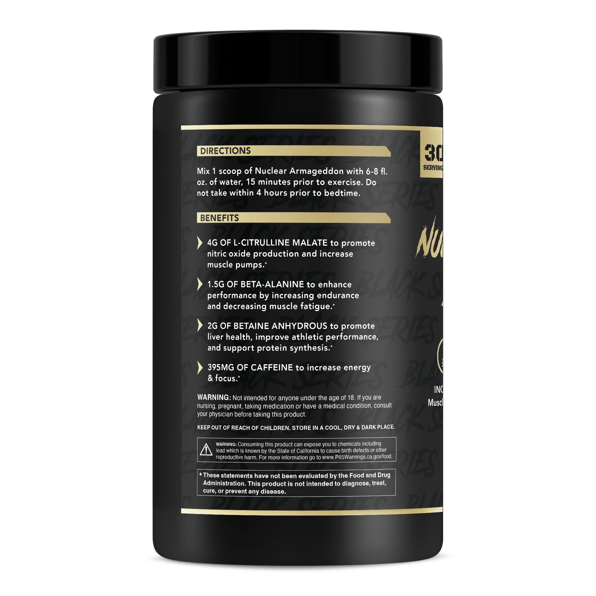 Scoop of Nuclear Armageddon powder ready for mixing into a workout drink to enhance training.