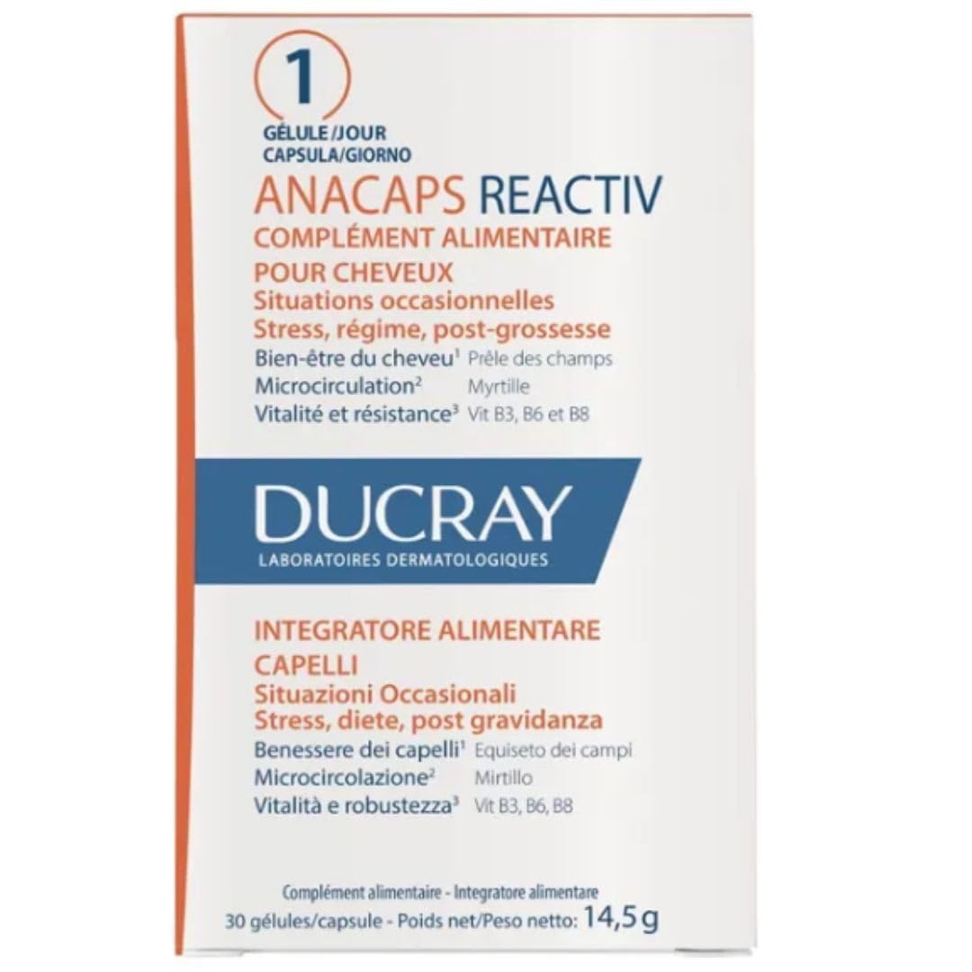 ANACAPS REACTIV dietary supplement bottle - 30 capsules