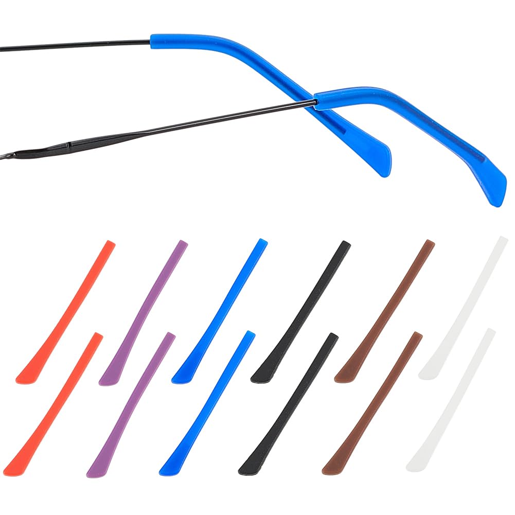 Close up of ANATTASOUL silicone eyeglass end tips