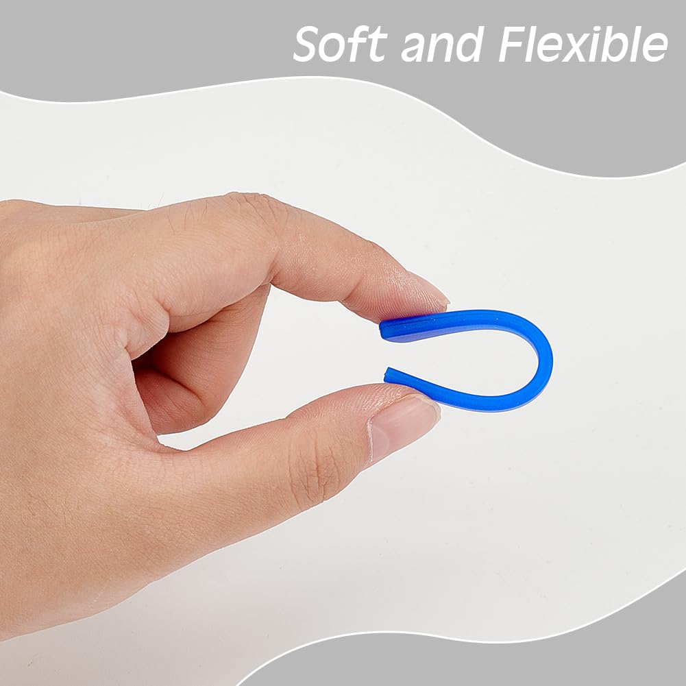 Elastic silicone temple tips for slim flat eyewear legs
