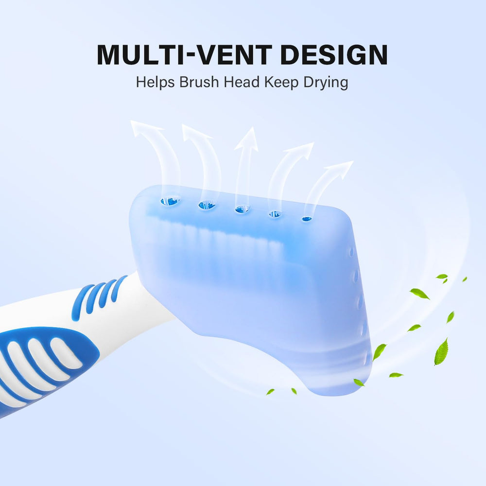 Close-up of soft silicone material for the denture brush cover
