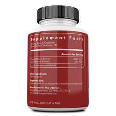 Close-up of beef heart capsules