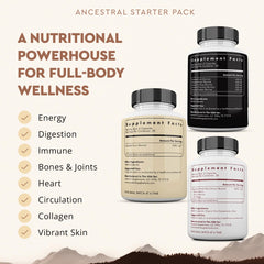 Beef liver supplement bottle close-up