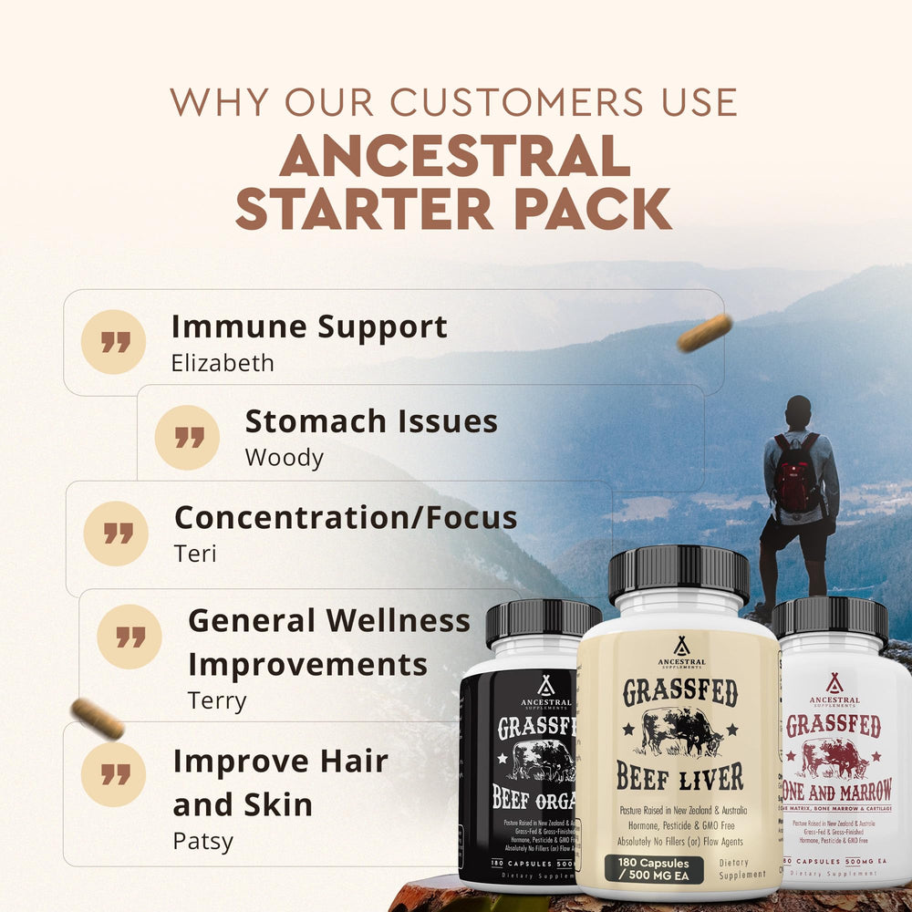 Lifestyle wellness image featuring Organs Starter Pack