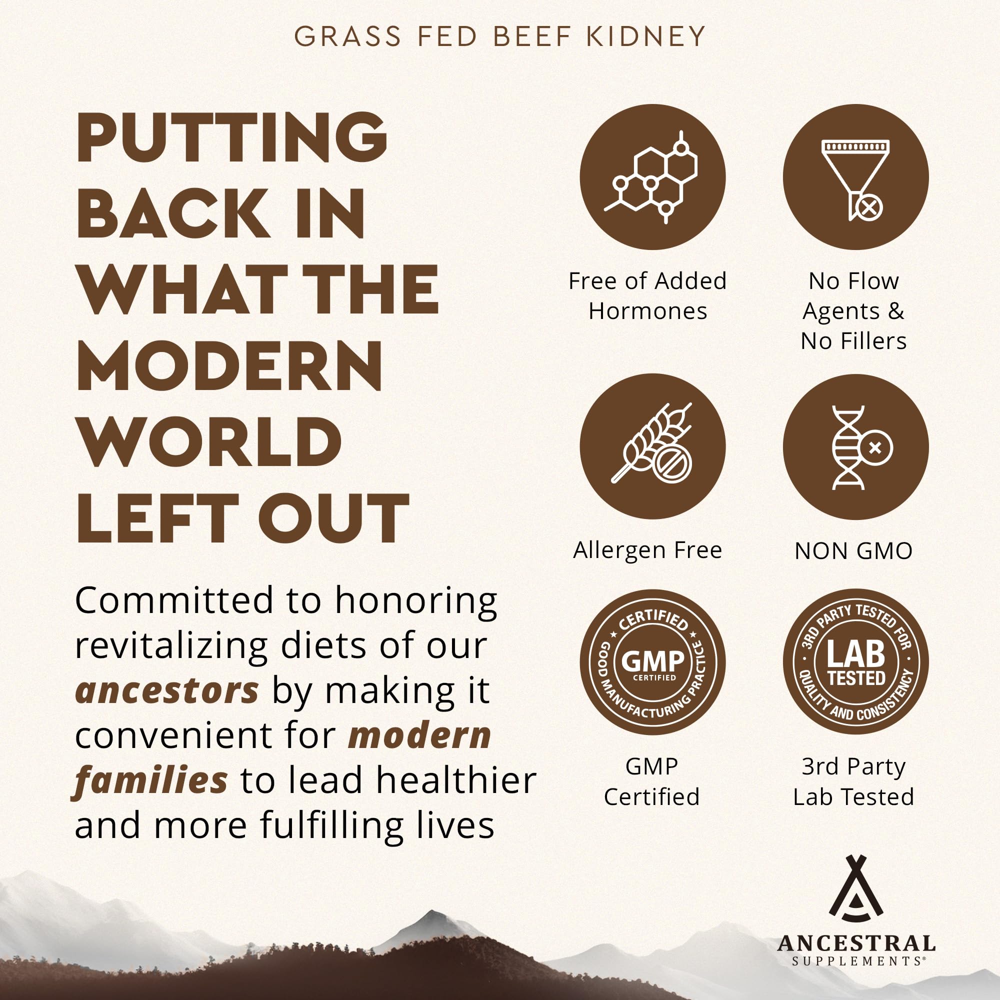 Nutrition highlights including histamine support, DAO enzyme, B12 and Selenium