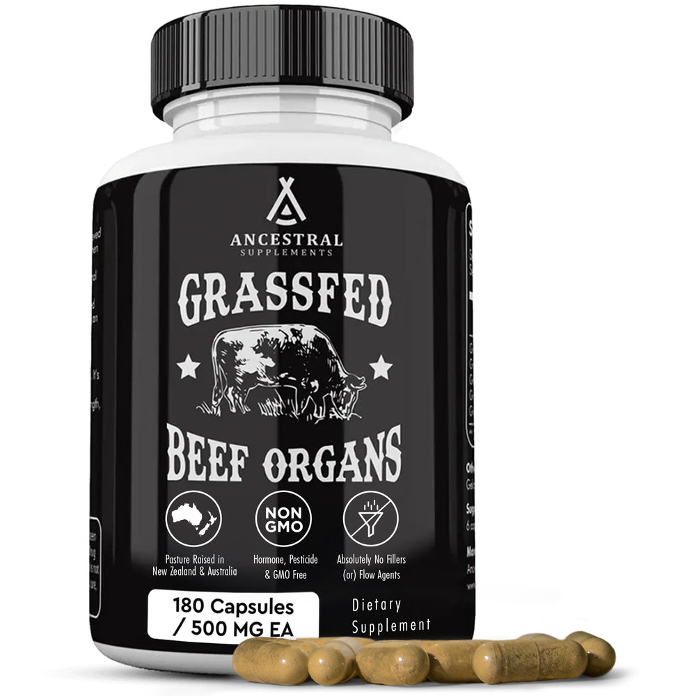 Grass-fed beef liver supplement - 600mg per serving