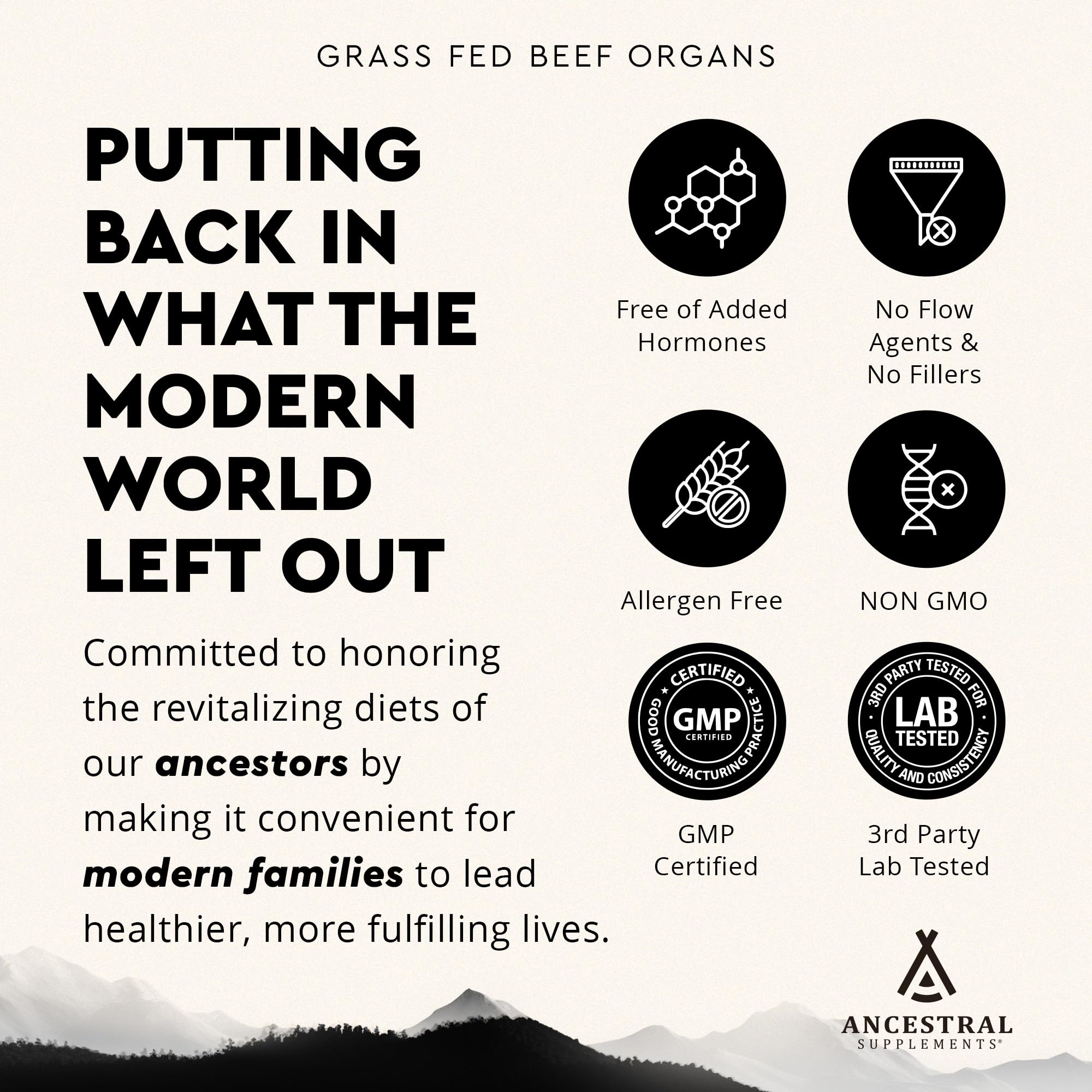 Grass-fed beef pancreas supplement - 600mg enzyme source for digestion