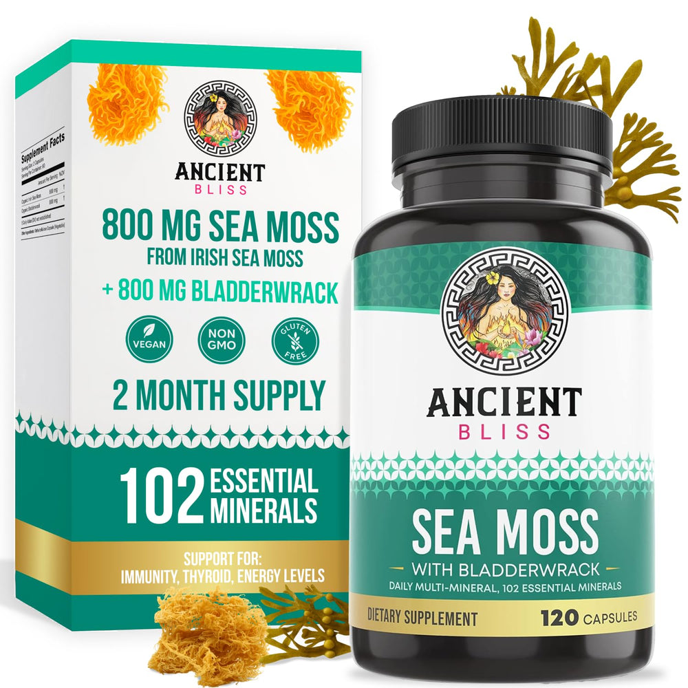 Ancient Bliss Sea Moss pills bottle front view