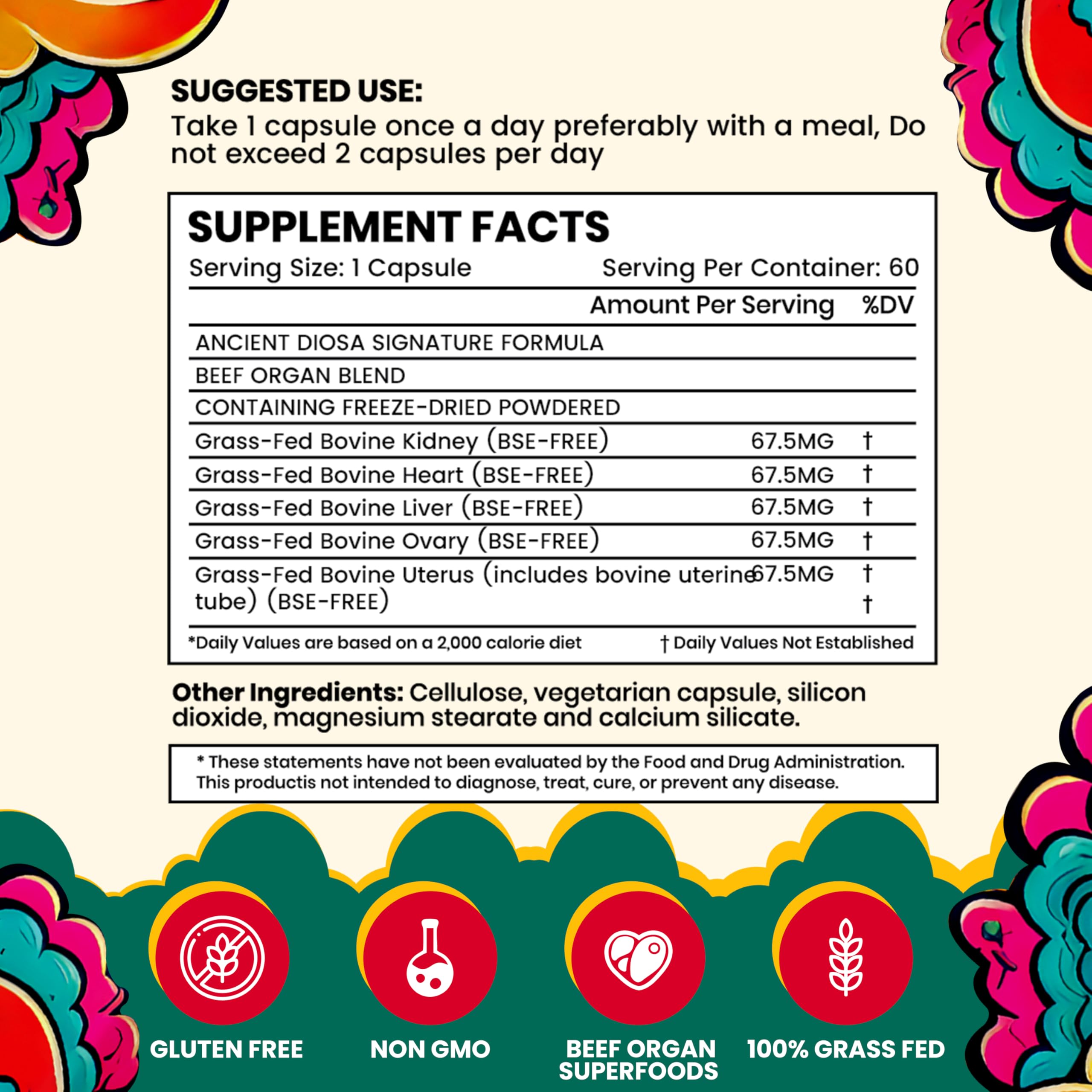 Packaging design for ANCIENT DIOSA liver capsules