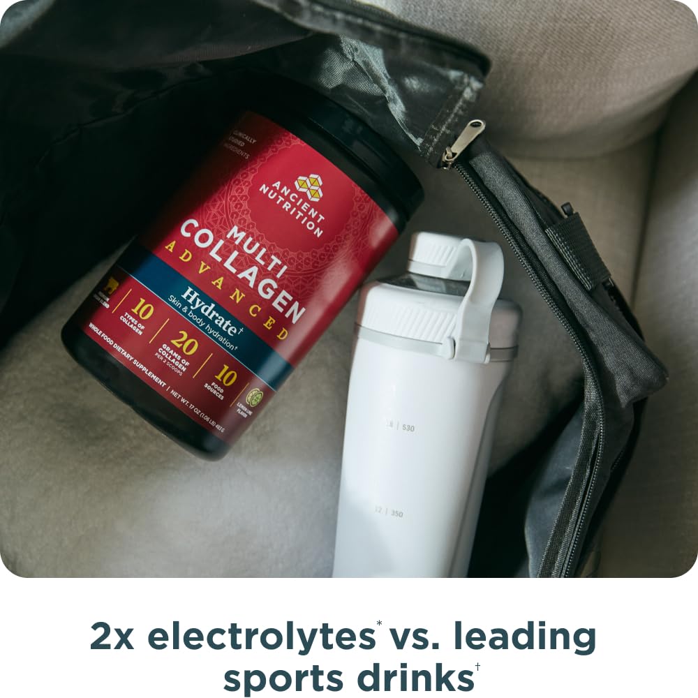 Illustration of 10 collagen types from food-based sources