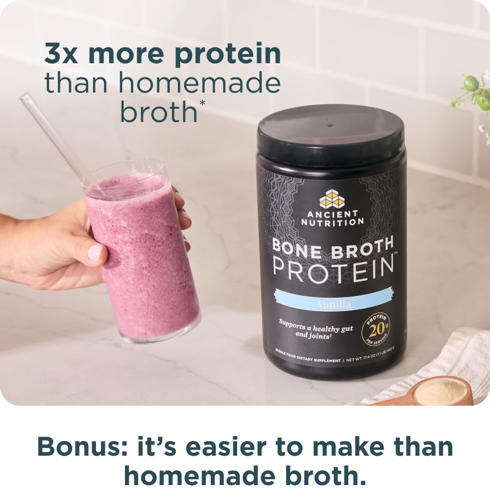 Powder being poured into smoothie