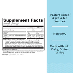 Scoops of Vanilla Chai collagen powder being prepared