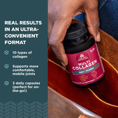 Capsules and bottle with label showing Joint + Mobility