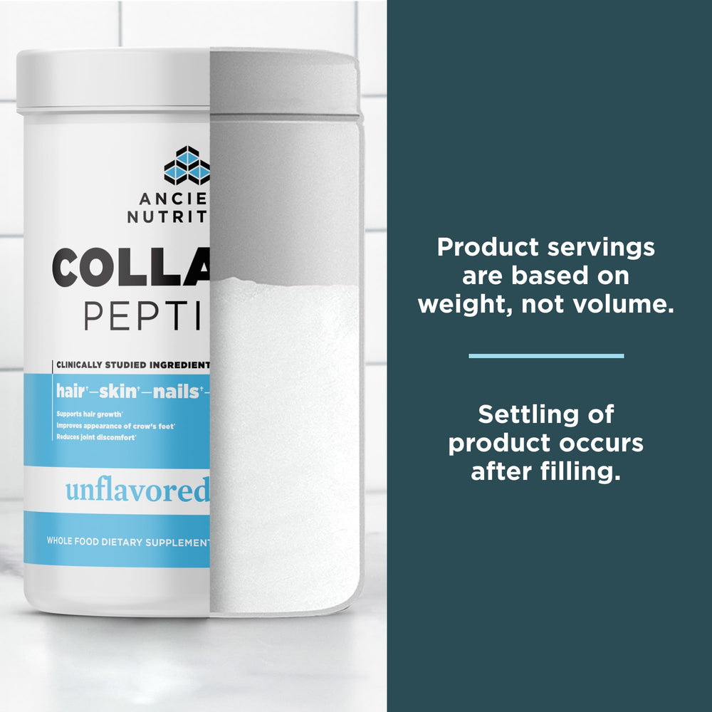Bottle contains 14 servings of collagen peptides