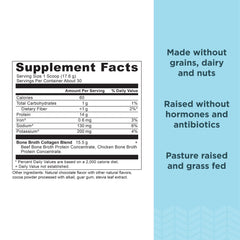 Ancient Nutrition Collagen Powder Chocolate 528g back label